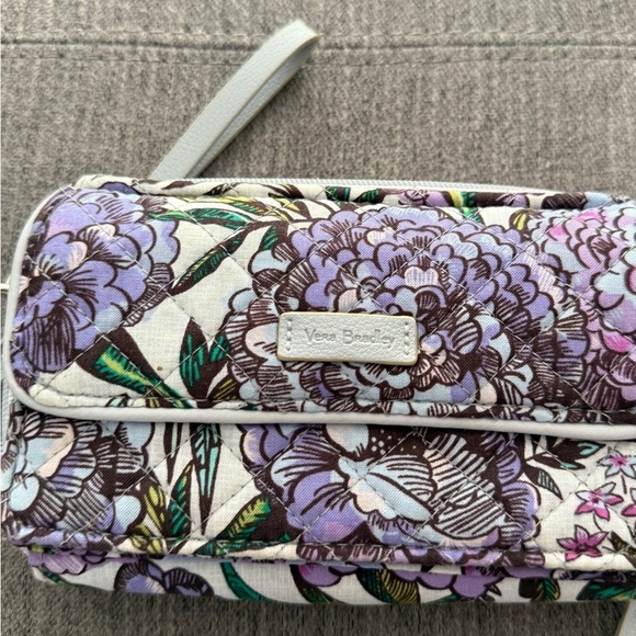 Vera Bradley Purple Floral Wristlet - Picture 9 of 10